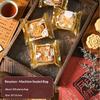 100Pcs Sealable Mooncake Packaging Bags Adorable Rabbit Prints Food Grade for Mid-Autumn Festival Baking Store Gift Packaging Use