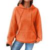 2023 Autumn/Winter Women's Waffle Knit Crew Neck Long Sleeve Solid Color Sweatshirt.