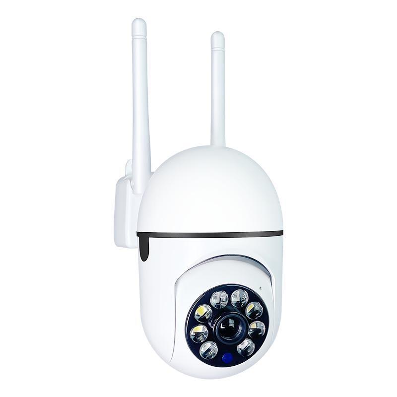 

1pc Wall-WiFi Camera 1080P HD Night Vision 2.4G hotspot 360° Rotate Anti-theft Monitor Security Surveillance Smart Camera for Phone 1pc білий