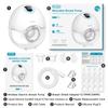 2pcs Electric Wearable Breast Milk Pump Hands Free BPA Free Low Noise Powerful Suction 4 Mode & 36 Levels Portable Breast Pump