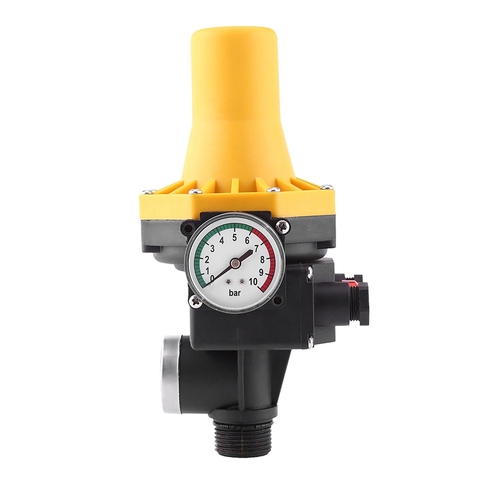 Painter 1Pc Automatic Water Pump Controller 220V Electric Control Switch With Pressure Gage