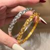 New Chinese Brushed Willow Leaf Bracelet Fashion Light Luxury High-end Bracelet Gold Diamond Tree Leaf Bracelet Jewelry Women 2026