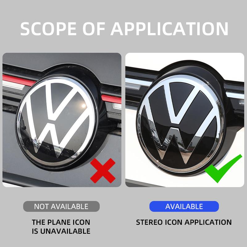 For VOLKSWAGEN VW New Replace Car Front Radiator Grille Emblem For Volkswagen VW Golf 7 MK7 2014-2017 Car Modification Logo
