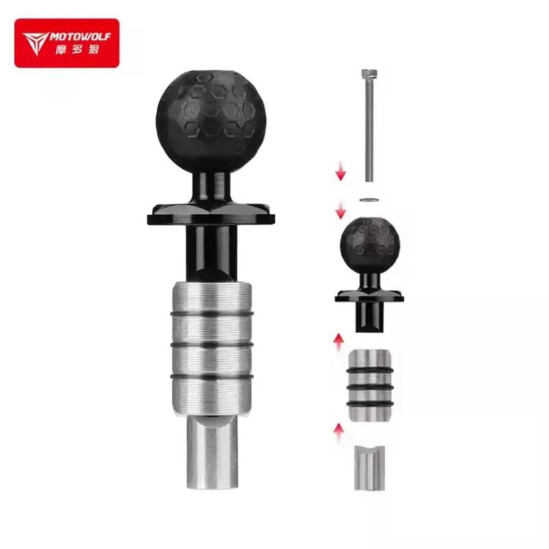 Motorbike Outdoor Riding Modified Accessories Mobile Phone Sports Camera Mount Adapter Ball Head Aluminium Alloy Fork Ball Head