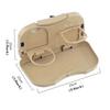 Foldable Car Back Seat Table Multifunctional Dining Tray Rear Seat Storage Rack Drink Cup Holder Portable Car Organizer Stand