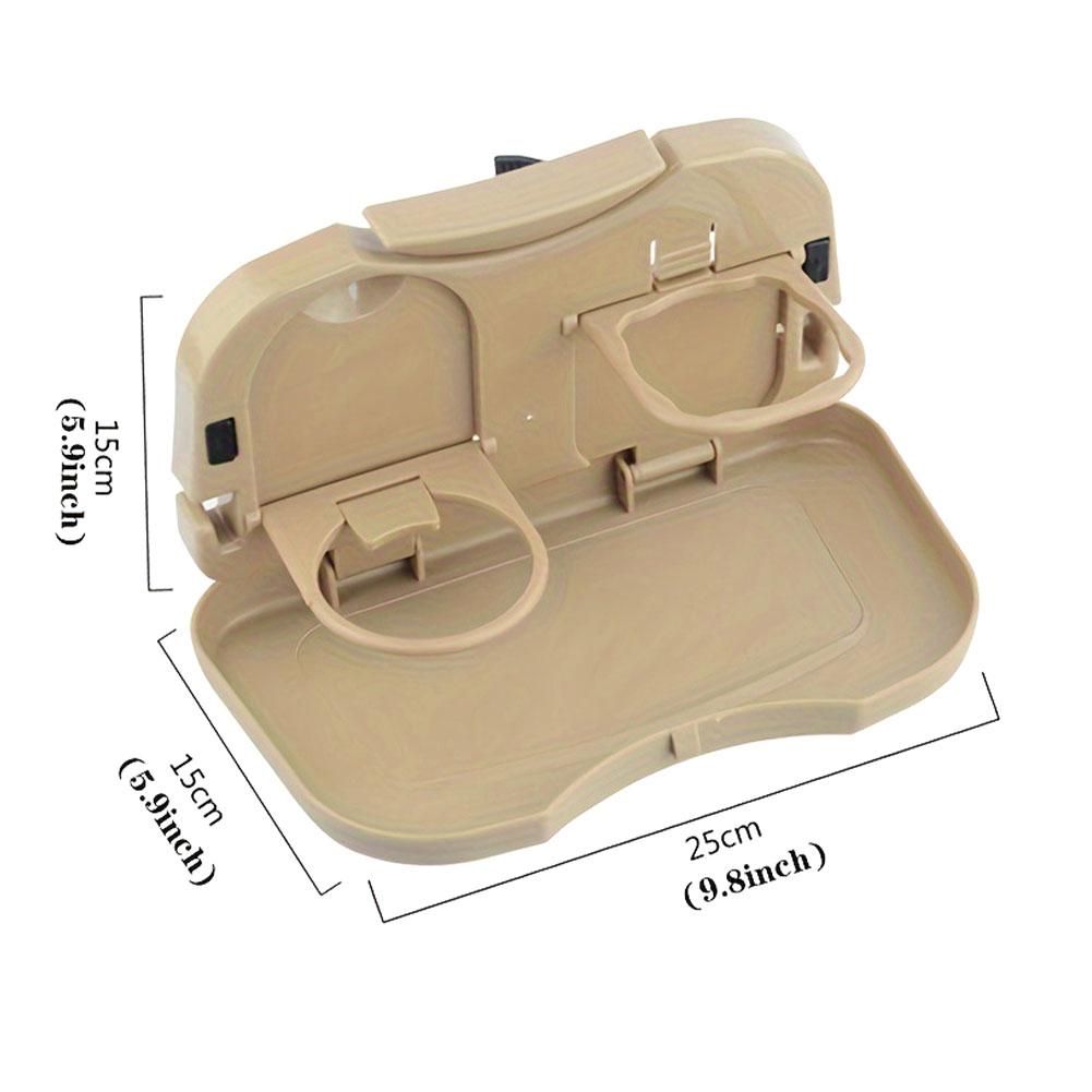 Foldable Car Back Seat Table Multifunctional Dining Tray Rear Seat Storage Rack Drink Cup Holder Portable Car Organizer Stand