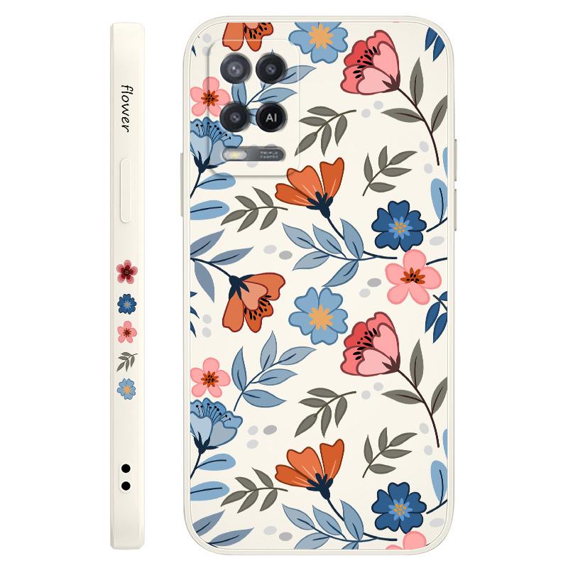 Stretching Flowers Phone Case For OPPO A54 A74 A57 A77 A78 A96 A76 A95 A94 A83 A53 A72 A52 A9 A5 A12 A31 2020 S 4G 5G Cover