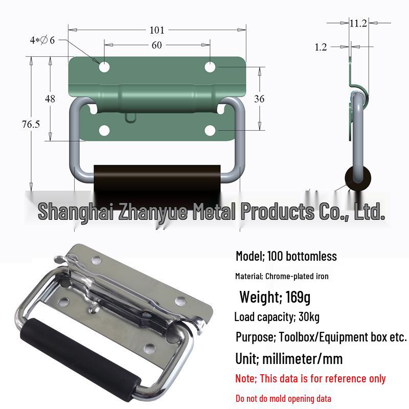 Anwang 304 Edelstahl Klappfedergriff für industrielle Holzkisten