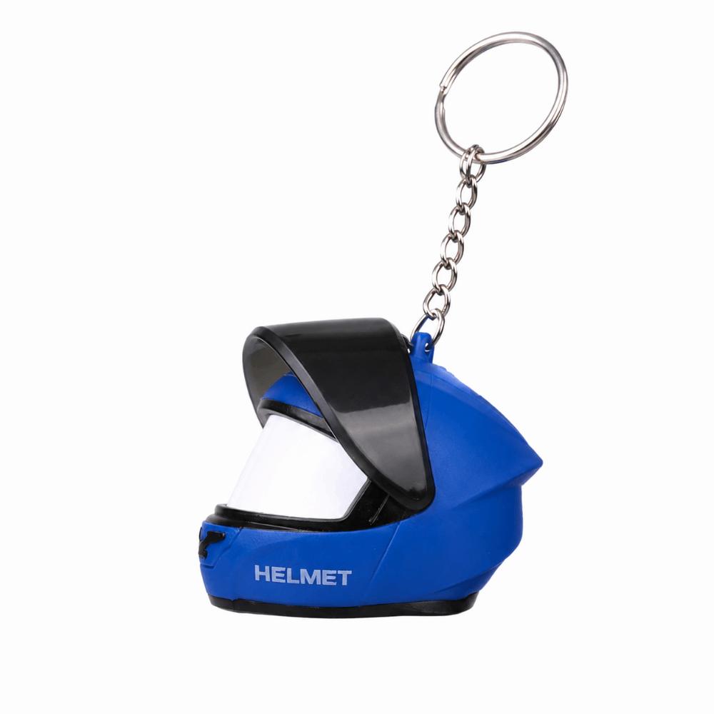 3D Helmet Keyring Light LED Creative Bag Key Pendant Party Favor