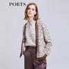 PORTS Women's Double P Logo Print Knit Cardigan