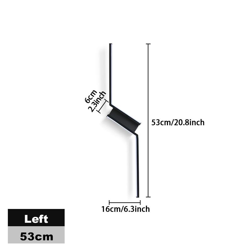 

Modern LED Wall Lamp Indoor Minimalist Bedroom Bedside Long Strip Wall Sconces Living Room Home Indoor Lighting Light Fixture Cool White(5500-7000K)