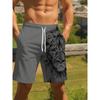 Men'S Summer Beach Shorts with 3D Lion Print, Drawstring Waist And Compression Lining - Perfect for Pool Parties And Vacations