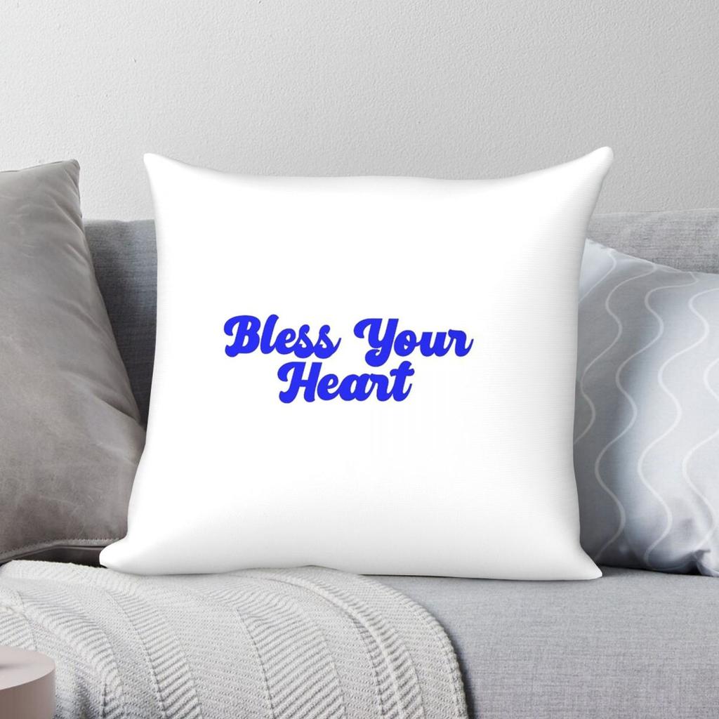 Megan Moroney Bless Your Heart Square Pillowcase Polyester Linen Velvet Printed Decorative Pillow Case Sofa Cushion Cover X