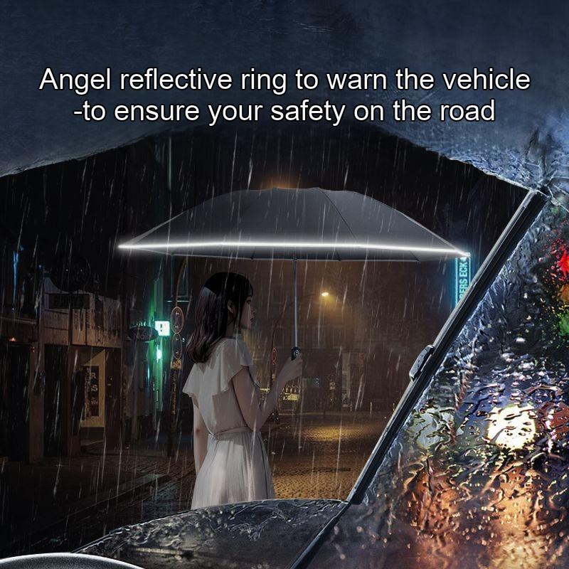 Deutscher Grüner Riese Extra Großer Umkehrschirm Herren Vollautomatisch Vergrößert Verstärkt Verdickt Geschäfts-Regenschirm