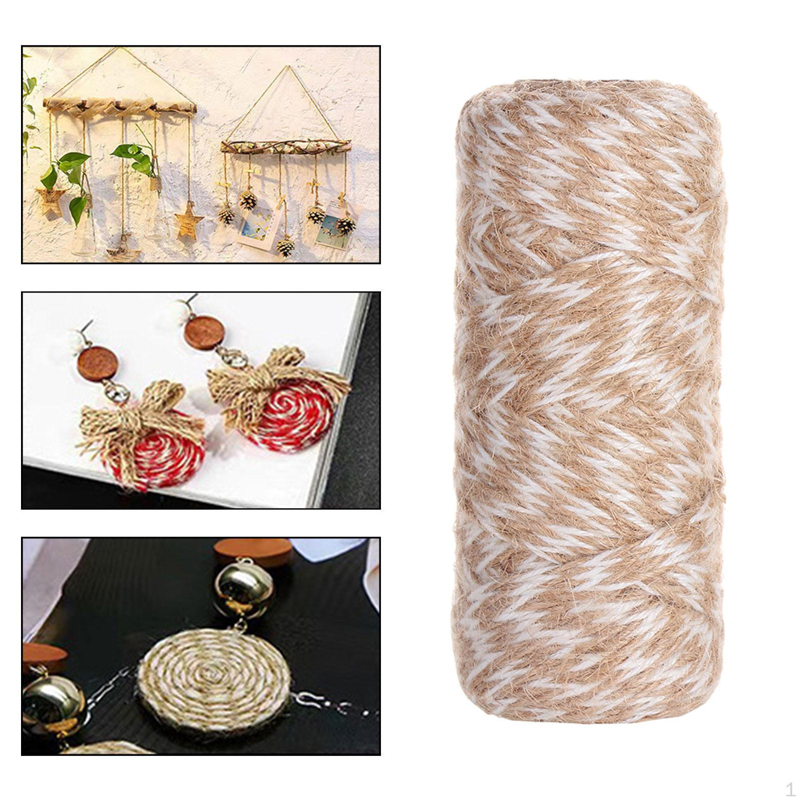 

Джутовый шпагат, плетеный шнур толщиной 10 м для художественных работ 7mm Jute Cotton