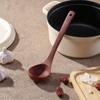 Ebony Wood Soup Ladle & Rice Scoop, Non-Stick, Long Handle, Japanese Style.
