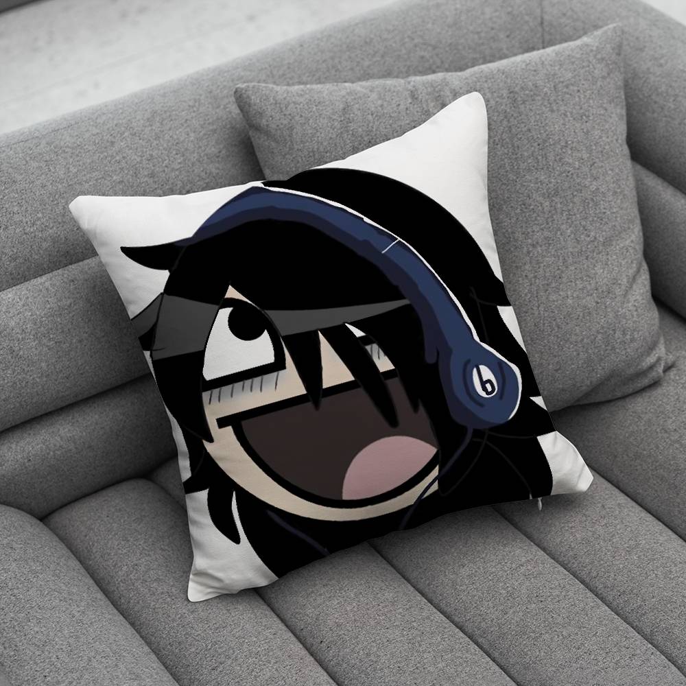TTomoko WWatamote Kuroki Pillow Case Pillowcase Home Sofa Cushions Car Cushions Pillowcover Office Pillowshell Pillow