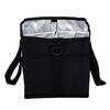 Insulated Drink Carrier Bag with Handle Reusable 4 Compartment Drink Holder Bag for Travel Camping Picnic Black
