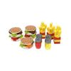 Food Building Blocks City Friend Accessories Bread Chips Roast Chicken Pizza Hot Dog Fish Fruit Carrot Basket Classic MOC Bricks