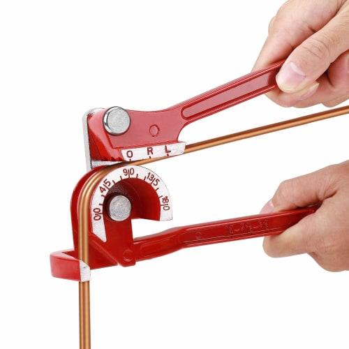 Toolwiz Pipe Bender, Fits 6mm, 8mm, and 10mm Pipes, 180-Degree Bends, for Copper, Aluminum, Brass, Stainless Steel, and Iron Pipes, DIY Tool, TAC-05
