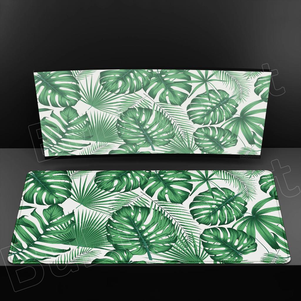 Green Flowers and Plants Mouse Pad Game Office HD Print New Mousepad XXL Playmat Non-Slip Natural Rubber Gaming Laptop Table Mat