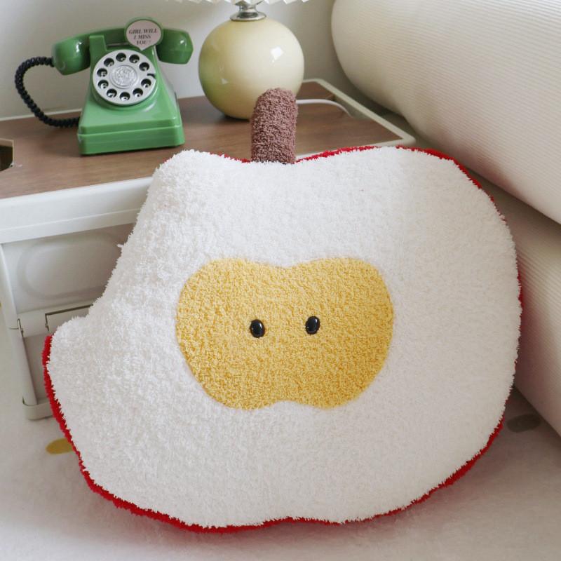 

Adorable Plush Apple Toy Pillow For Home Decor And Creative Sofa Cushion Gift Red Apple