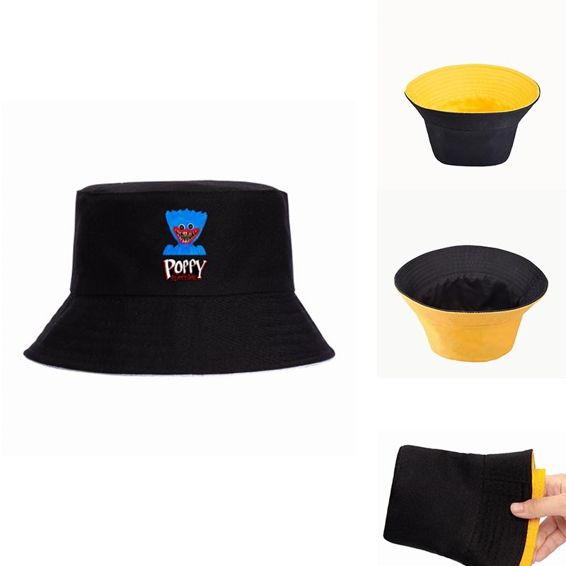 Poppy Playtime Fisherman Hat Double-sided Wearable Outdoor Sun Protection