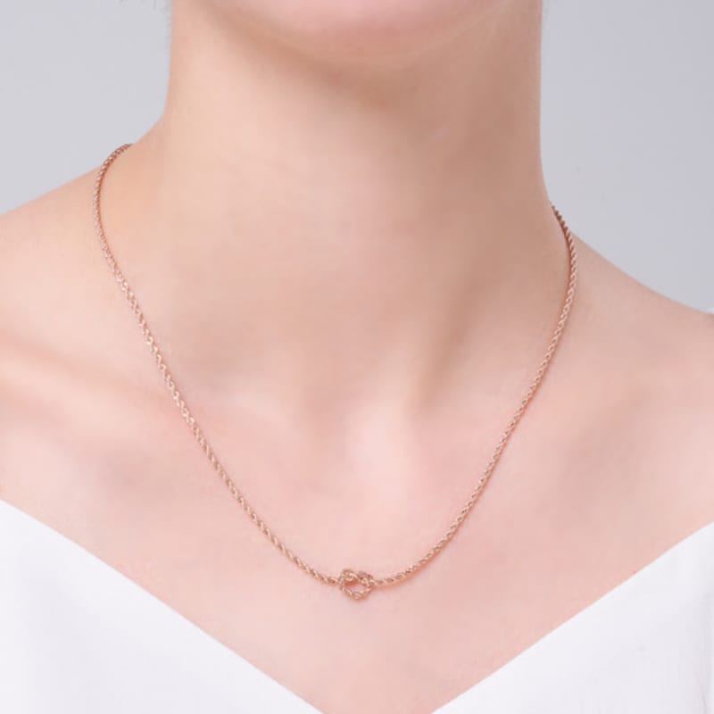 ELLE Schmuck Loop Twist Point Halskette ELBRNN242