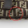 FENDI Zucchino Shoulder Bag Brown Nylon canvas Women Used