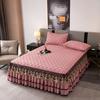Luxury Cotton Lace Bed Skirt Bedspread Thick Removable Bed Skirt Style Bed Sheets Embroidery Cotton European-style Bed Spreads
