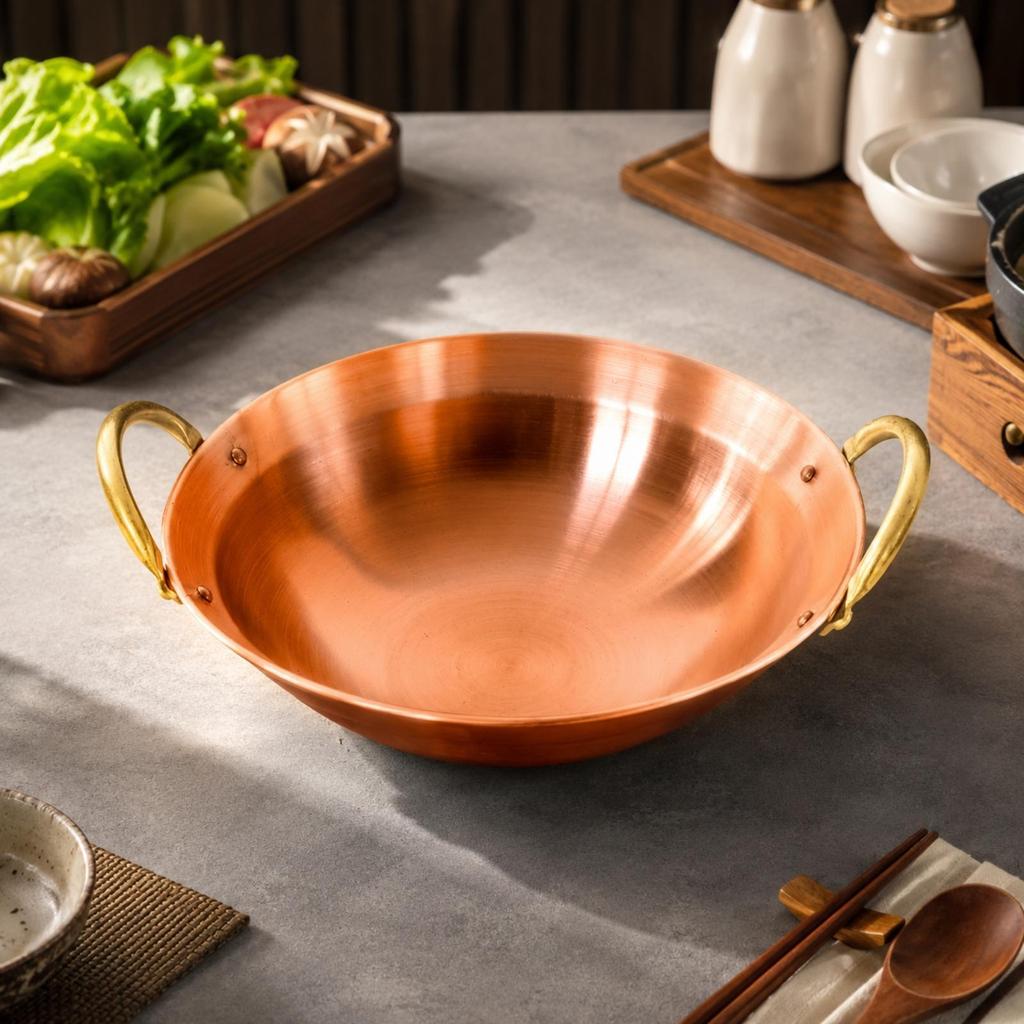 Rust-Resistant Stovetop Pot with Copper Base Food-Grade Round Stainless