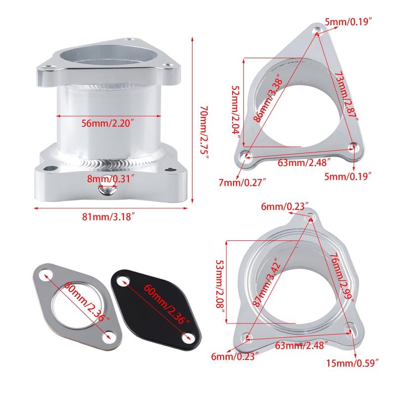 Adjustable Exhaust Gas Recirculation Valve Kit EGR Circulation Valve For VW Volkswagen Golf MK5 1.9 2.0TDI For Skoda 2.0TDI