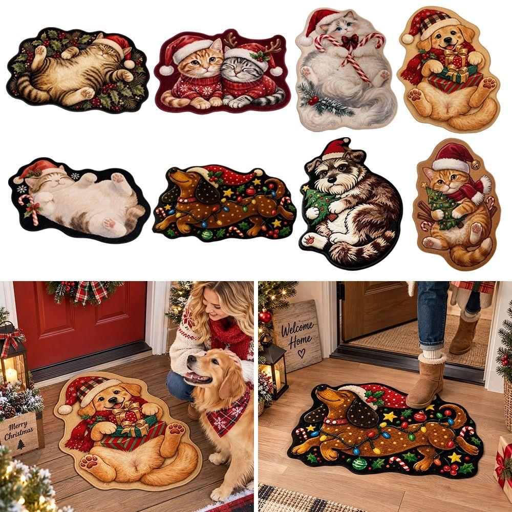 Irregular Shape Entryway Rug Cat Dog Decor Door Mat Hallway Entrance Mat  Front Door Hallway