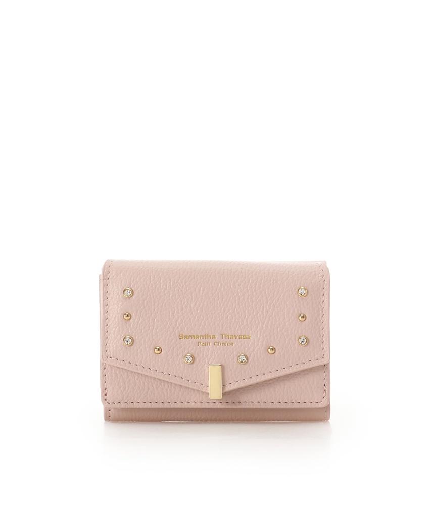 Gold Studs Mini Folding Wallet