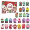 Slime Advent Calendar 2025, 24 Days Christmas Countdown Calendar with 24 Slimes Christmas 2D Acrylic Ornaments, Christmas Tree Ornaments - DX