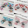 Europe Masquerade Face Stickers Safe Acrylic Drill Adults Children Facial Decoration Adhesive Stickers Party Dance Supplies