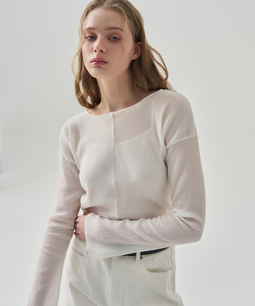 Deuloupisumeon Proa Boat Neck Pleated Top [Black]