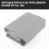 Canoe Kayak Cover 4.5m Waterproof UV Storage Boat Cover Sun Protection 3.6-4M for Kayak Boat Canoe (Gray)