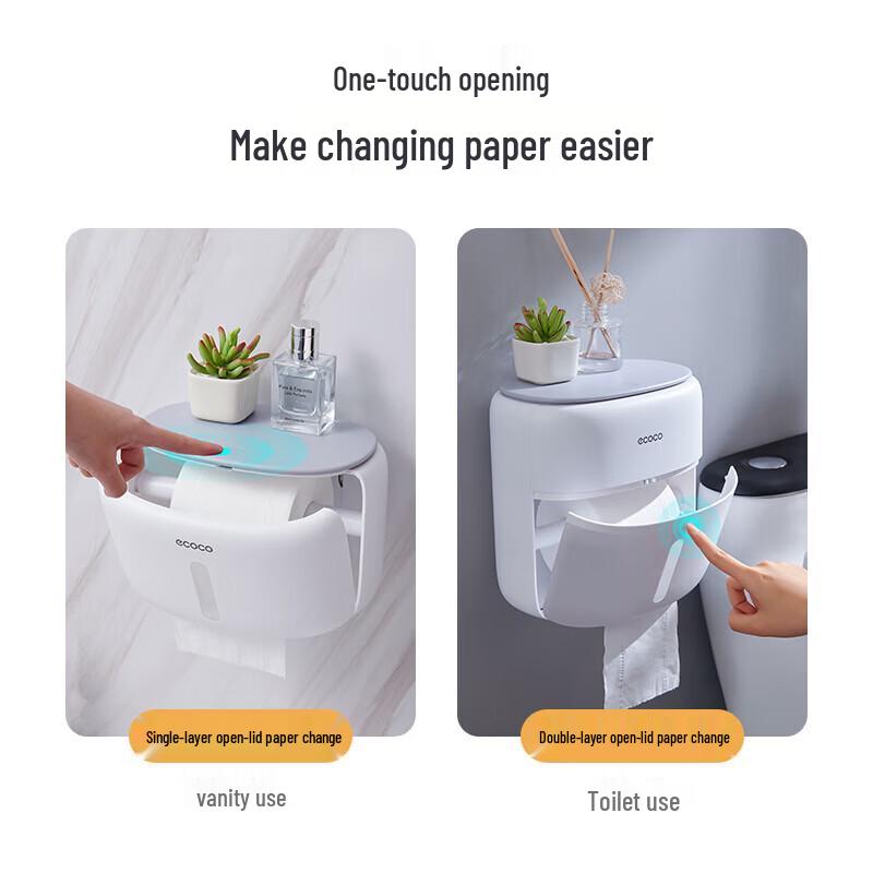 ecoco Simple Wall-Mounted Tissue Box
