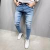Jeans Uomo Aderenti Stretch Aderenti Jeans a Piedi Stretti