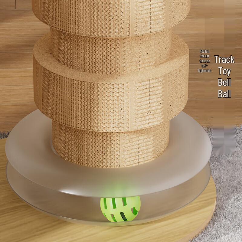 Vandou Pet Corrugated Cat Scratching Post & Climbing Frame