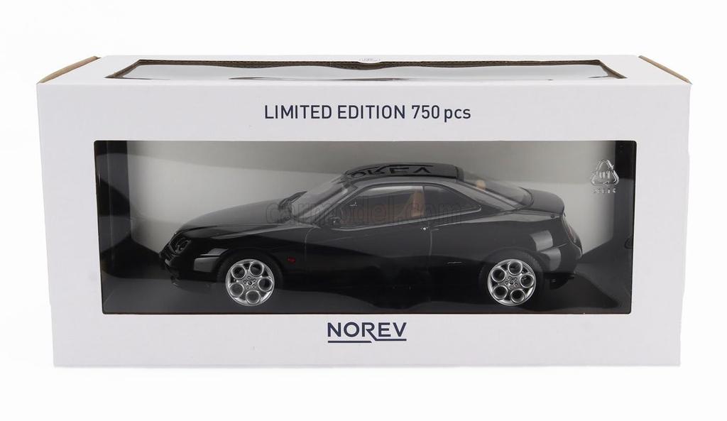 scale Alfa Romeo GTV NOREV 1999 BLACK 187841 1/18
