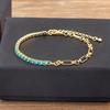Nidin Classic 5 Colors Bracelets Fashion Paperclip Link Chain Light Luxury Zircon Charm Bangle Women Jewelry Party Fine Gift