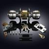 Home  Armored Door Handle With Lock For Room Accessories Stainless Steel Knobs Safety Round Entrance Bedrooms Doorknob Articles