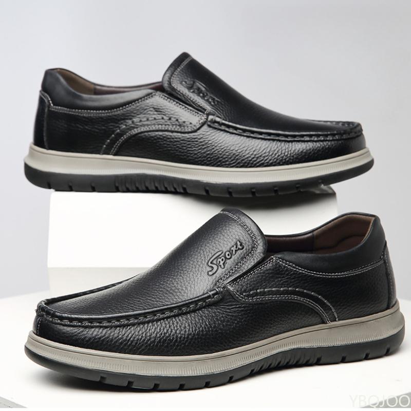 Men's High Quality Genuine Leather Loafers Handmade Men Shoes Moccasins Walking Men Flats Casual Male Work Shoes Homme