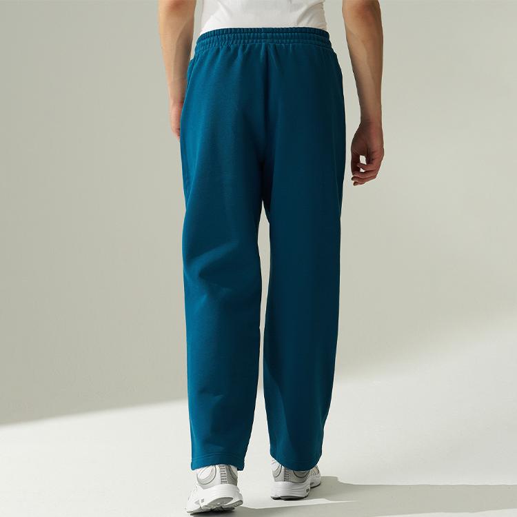 Reebok Casual Simple Comfortable Lace-Up Fleece Knit Sports Pants Unisex bottoms Dark-Blue 24FRM607UGBA