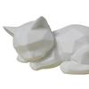 3D Printed Sleeping Cat Figurines Geometric Cat Statue Minimalist Cute Cat Art Crafts