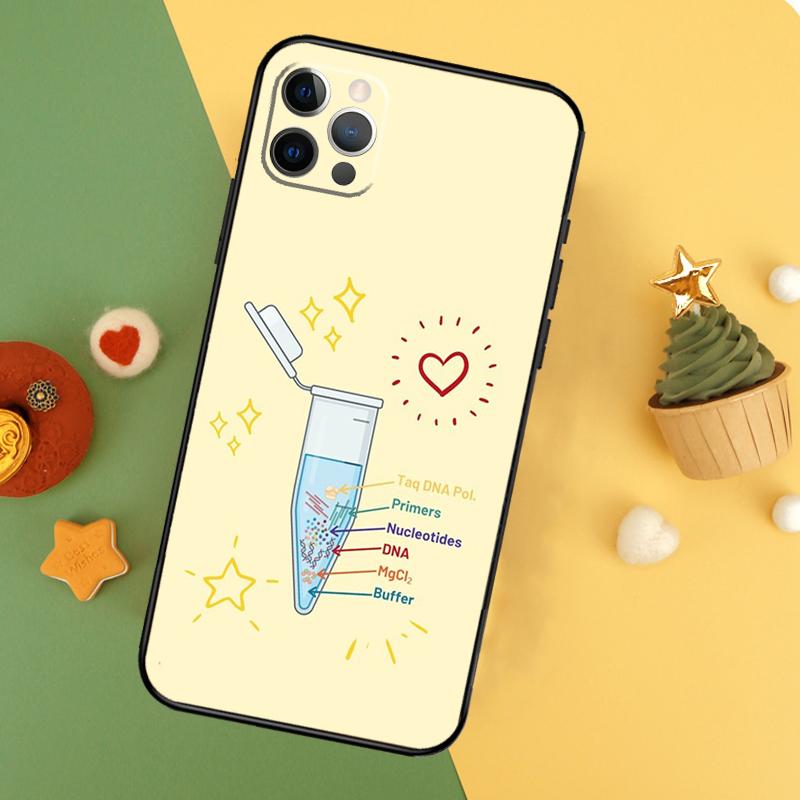 

Retro DNA Science Illustration Phone Case For iPhone 17 Pro Max 17Air 16E 15 14 13 12 11 16 Pro Max Mini Shockproof Cover iPhone 11