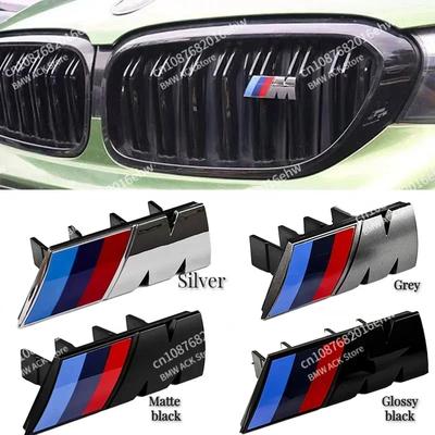 For Hot 2025 For BMW M Logo X1 X2 X3 X4 X5 X6 F48 G01 E84 E83 F39 F10 F30 G11 G07 G86 G80 G60 E60 E46 3D Car Front Grille Ba