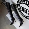 Fashion 2025 Sexy High heels over the knee boots women thigh high boots Ladies Autumn winter Long boots shoes woman Black Plus size 43